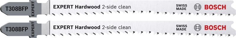 Pilový plátek pro přímočaré pily EXPERT Hardwood 2-side clean T308BFP 2 ks