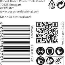 Brusný papír EXPERT C470 s 8 otvory pro vibrační brusky 93 × 186 mm, G 40, 50 ks