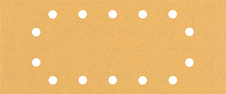 Brusný papír EXPERT C470 se 14 otvory pro vibrační brusky 115 × 280 mm, G 100, 10 ks