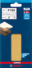 Brusné papíry EXPERT C470 s 8 otvory pro vibrační brusky 80 × 133 mm, P180, 10 ks