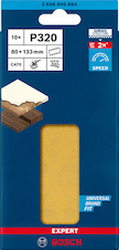Brusné papíry EXPERT C470 s 8 otvory pro vibrační brusky 80 × 133 mm, P320, 10 ks