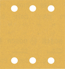 Brusné papíry EXPERT C470 se 6 otvory pro vibrační brusky 115 × 107 mm, P180, 10 ks