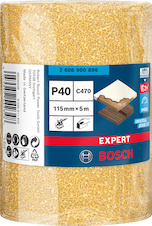 Role brusného papíru EXPERT C470 pro ruční broušení 115 mm, 5 m, G 40