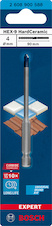 Vrták EXPERT HEX-9 Hard Ceramic 4 × 90 mm