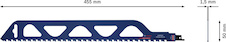 List do pily ocasky S 2243 HM EXPERT Hollow Brick, 1 ks