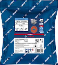 Fíbrový brusný kotouč EXPERT R782 Prisma Ceramic X-LOCK 115 mm, 22,23 mm, G 60