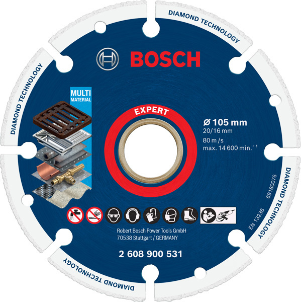 Diamantový řezací kotouč EXPERT Diamond Metal Wheel 105 × 20/16 mm
