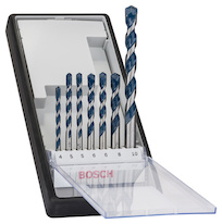 7dílná sada spirálových vrtáků do betonu CYL-5, Robust Line, 4–10 mm