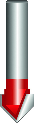 Žlábkovací fréza, Expert for Wood, 8 mm, R1 3 mm, D 6 mm, L 12,7 mm, G 50,8 mm