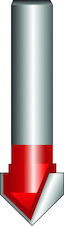 Žlábkovací fréza, Expert for Wood, 8 mm, R1 3 mm, D 6 mm, L 12,7 mm, G 50,8 mm
