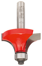 Zaoblovací fréza Expert for Wood, 8 mm, D 38,1 mm, R1 12,7 mm, L 19 mm, G 61 mm
