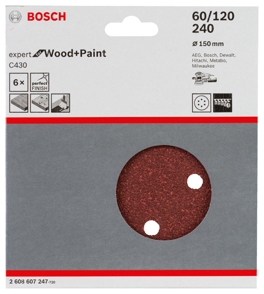 Brusný papír C430, balení 6 ks