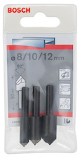 Sada záhlubníků 6–8 mm, 3 kusy