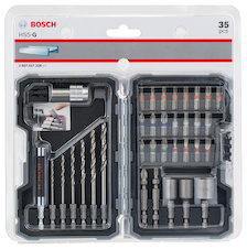 35dílná sada šroubovacích nástavců Extra Hard, PH, PZ, SL, H, T