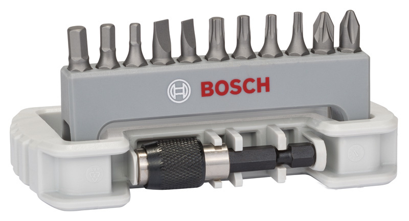 Sada 11 kusů šroubovacích nástavců s držákem bitů PH/PZ/T/S/HEX