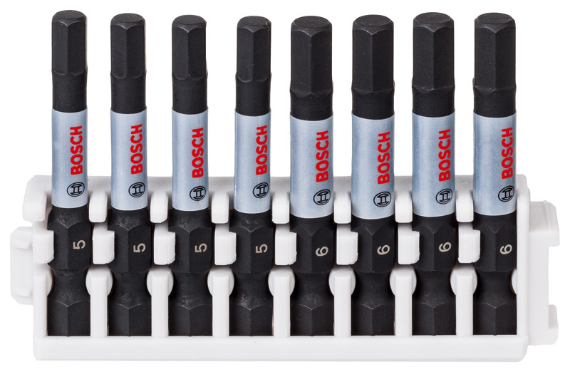Sada nástavců Impact Control Power Bit, 8 ks, 4× H5, 4× H6