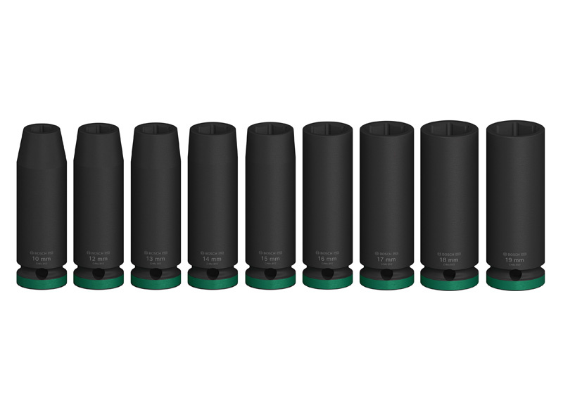 Sada PRO Impact Socket Set, ½″, prodloužené, 9 ks