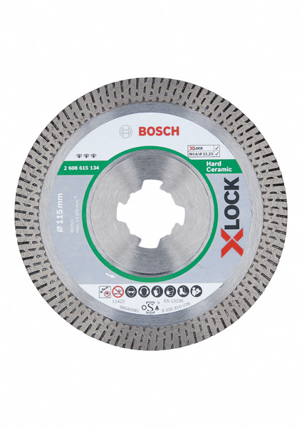 Diamantový řezný kotouč Best for Hard Ceramic systému X-LOCK, 115×22,23×1,4×10
