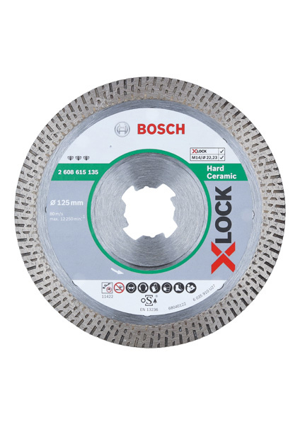 Diamantový řezný kotouč X-LOCK Best for HardCeramic, 125×22,23×1,4×10