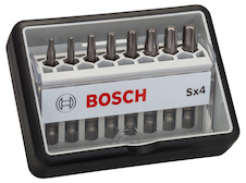Sada šroubovacích nástavců Robust Line, Sx T, verze Extra Hard, 8 kusů