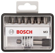 Sada šroubovacích nástavců Robust Line, M T, verze Extra Hard, 12+1 kusů