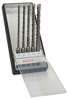 5dílná sada spirálových vrtáků do kladiv Robust Line SDS plus-5, 5,5–10 mm