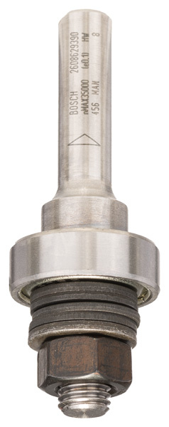 Vřeteno pro kotoučovou frézu s kuličkovým vodicím ložiskem, 8 mm, D 22 mm, G 60,3 mm