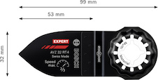 Brusné prsty EXPERT AVZ 32 RT4, 32 × 53 mm