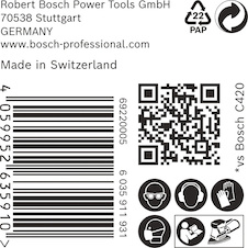 Brusný papír EXPERT C470, 100 × 150 mm, G 60, 50 ks