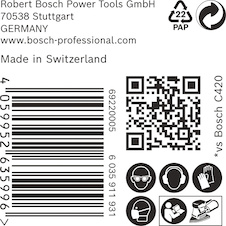 Brusný papír EXPERT C470, 102 × 62/93 mm, G 120, 50 ks