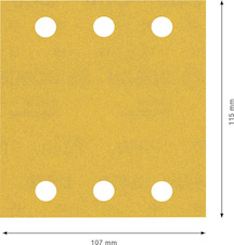 Brusný papír EXPERT C470, 115 × 107 mm, G 240, 50 ks