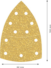 Brusný papír EXPERT C470, 102 × 62/93 mm, G 40, 50 ks