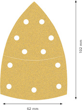 Brusný papír EXPERT C470, 102 × 62/93 mm, G 60, 50 ks
