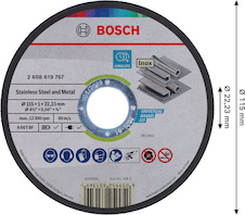 Řezací kotouč Stainless Steel and Metal,, 115 × 1 × 22,23 mm