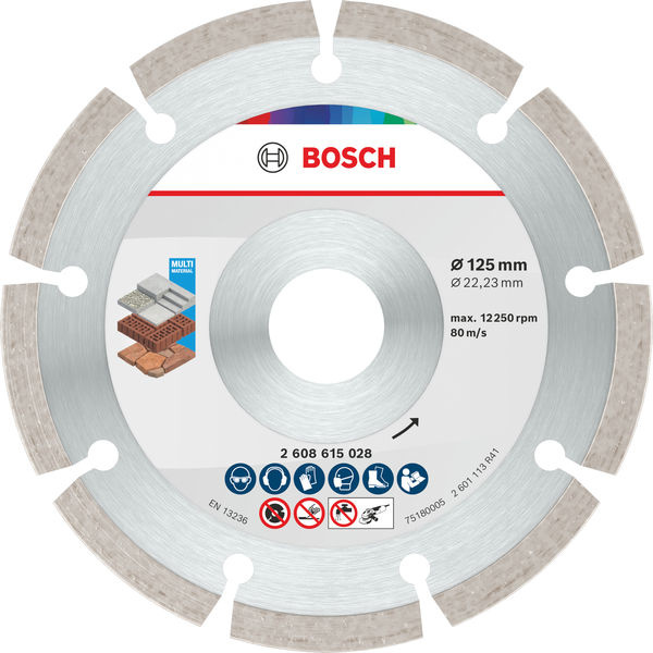 Diamantový řezací kotouč Multi Material, 125 × 22,23 × 7 mm