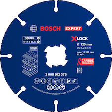 Karbidový řezací kotouč EXPERT Multi Material, 125 × 22,23 mm, X-Lock, 10 ks