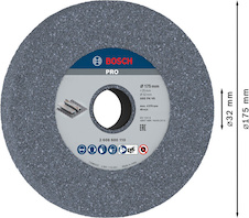 Hrubovací kotouč PRO Metal, 175 × 25 × 32 mm, G60