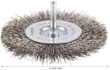 Drátěný kartáč PRO Stainless Steel clean, rovná stopka, 100 × 0,3 mm