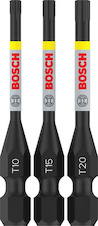 Bity PRO T Impact, T10, T15, T20, 55 mm, 3 ks
