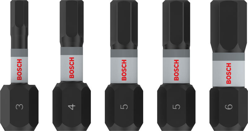 Bity PRO H Impact, H3, H4, H5 (2×), H6, 25 mm, 5 ks