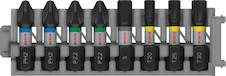 Sada šroubovacích bitů PRO Impact, PH2 (2×); PZ2 (2×); H5; T20; T25; T30, 25 mm, 8 ks