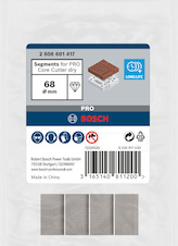 Segmenty pro vrtací korunku PRO Core Cutter dry pro vrtání za sucha, 68 × 11,5 mm, UNC 1¼″