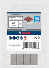 Segmenty pro vrtací korunku PRO Core Cutter dry pro vrtání za sucha, 87 × 11,5 mm, UNC 1¼″