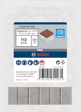 Segmenty pro vrtací korunku PRO Core Cutter dry pro vrtání za sucha, 112 × 11,5 mm, UNC 1¼″