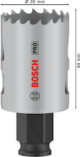 Děrovka PRO Multi Material PC Plus, 35 mm, 24 ks