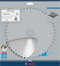 Pilový kotouč PRO Steel Corded pro okružní pilu, kabelovou, 254 × 2,2 × 25,4 mm, T52