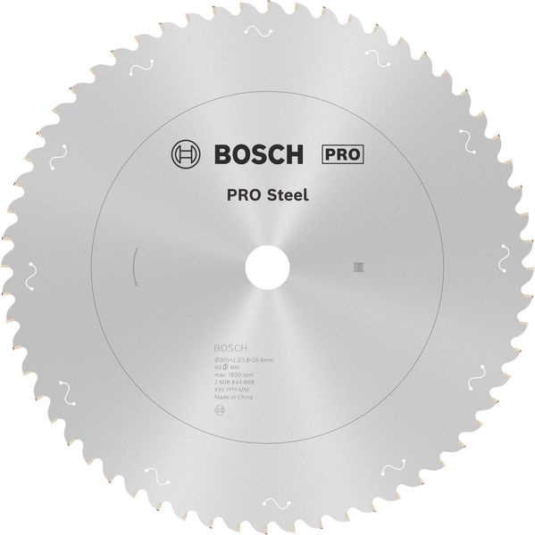 Pilový kotouč PRO Steel Corded pro okružní pilu, kabelovou, 305 × 2,2 × 25,4 mm, T60