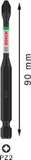 Bit PRO Pozidriv Impact, PZ2, 90 mm