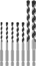 Sada vrtáků PRO HEX-5, 4 × 100, 5 × 100, 5 × 100, 6 × 100, 6 × 100, 8 × 150, 10 × 150 mm, 7 ks