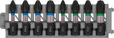 Sada šroubovacích bitů PRO Impact, PH1; PH2 (2×); PH3; PZ1; PZ2 (2×); PZ3, 25 mm, 8 ks